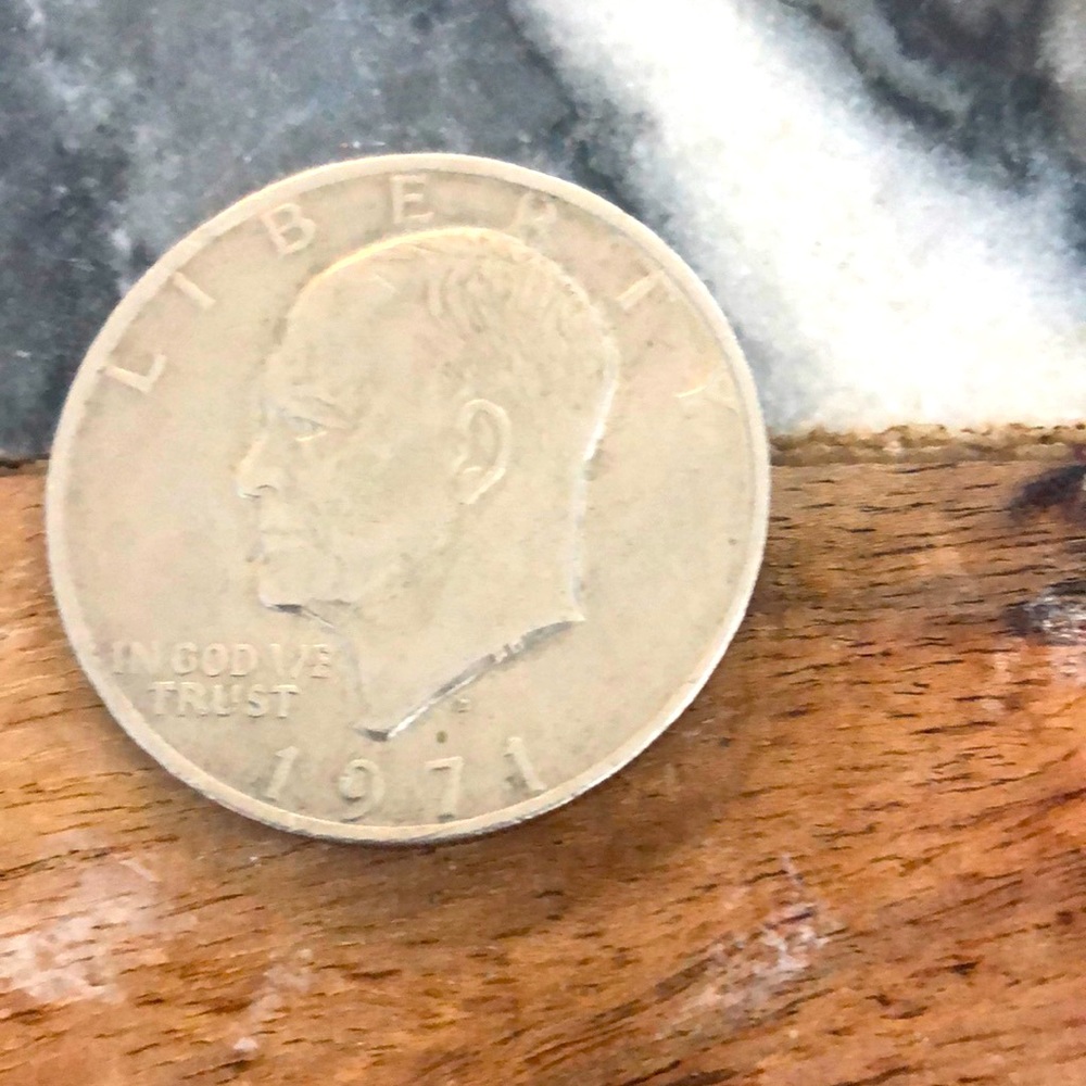 1971 Eisenhower Dollar D clad